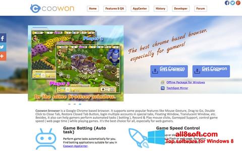 Skärmdump Coowon Browser för Windows 8