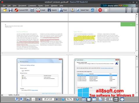 Skärmdump Nuance PDF Reader för Windows 8