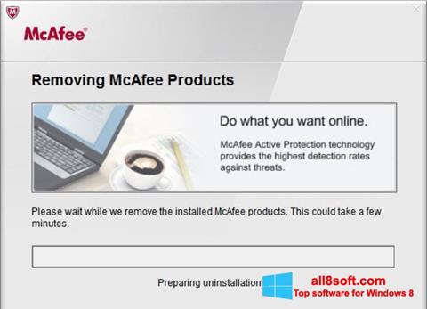 Skärmdump McAfee Consumer Product Removal Tool för Windows 8