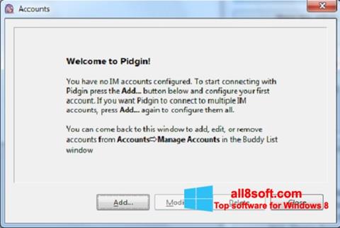 Skärmdump Pidgin för Windows 8