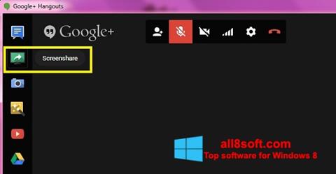 Skärmdump Hangouts för Windows 8