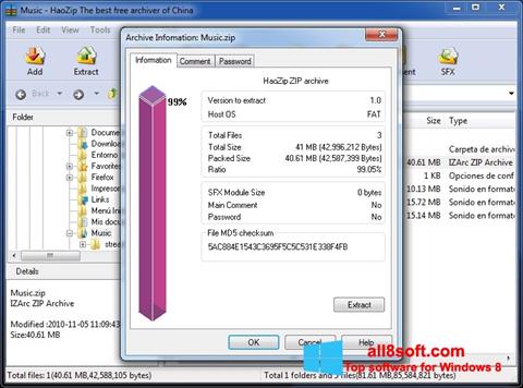 Skärmdump HaoZip för Windows 8