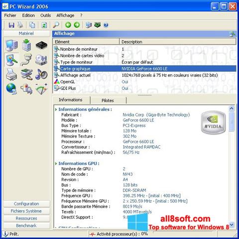 Skärmdump PC Wizard för Windows 8