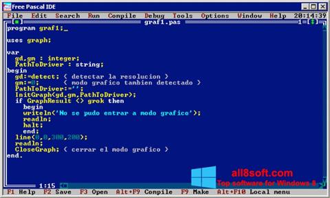 Skärmdump Free Pascal för Windows 8