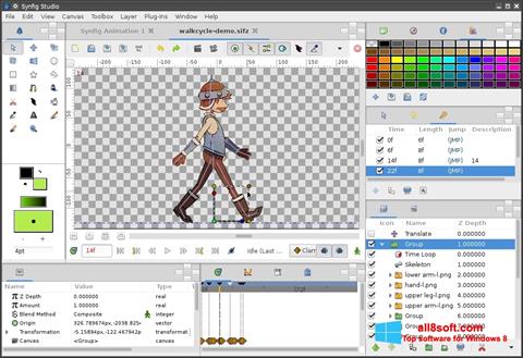 Skärmdump Synfig Studio för Windows 8