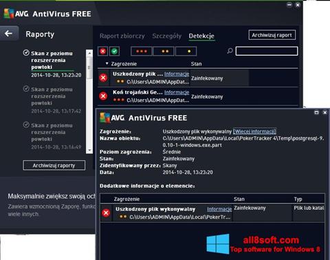 Skärmdump AVG AntiVirus Free för Windows 8