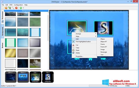Skärmdump DVDStyler för Windows 8