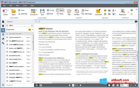 Skärmdump ABBYY PDF Transformer för Windows 8