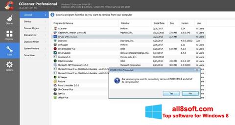 Skärmdump CCleaner Professional Plus för Windows 8