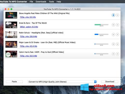 Skärmdump Free YouTube to MP3 Converter för Windows 8
