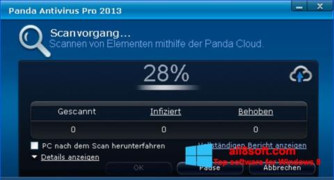 Skärmdump Panda Antivirus Pro för Windows 8