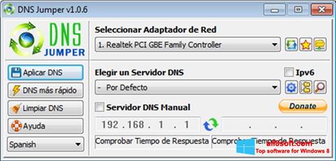 Skärmdump DNS Jumper för Windows 8