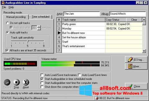 Skärmdump Audiograbber för Windows 8