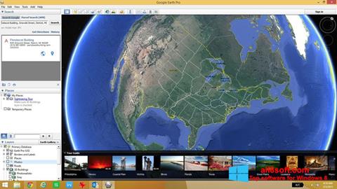 Skärmdump Google Earth för Windows 8