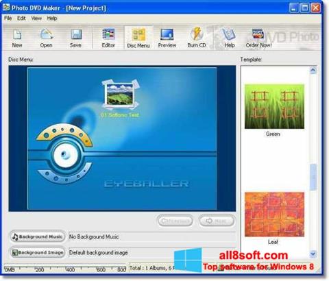 Skärmdump DVD Maker för Windows 8