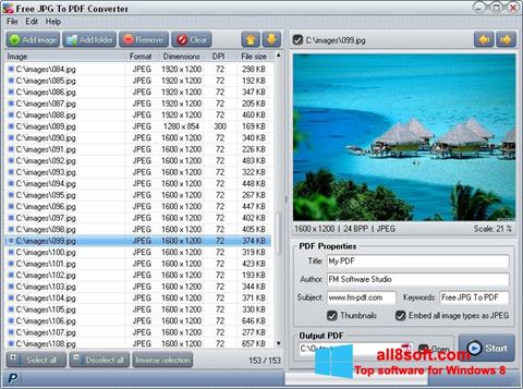 Skärmdump Image To PDF Converter för Windows 8