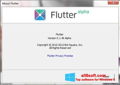 Skärmdump Flutter för Windows 8