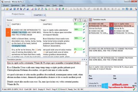 Skärmdump MemoQ för Windows 8