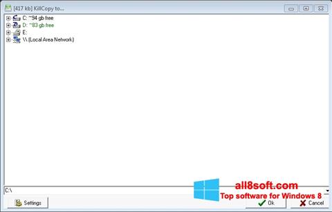 Skärmdump KillCopy för Windows 8