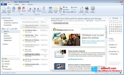 Skärmdump Windows Live Mail för Windows 8