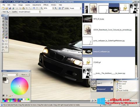 Skärmdump Paint.NET för Windows 8
