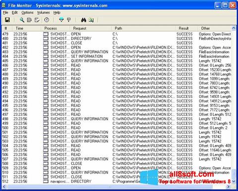 Skärmdump FileMon för Windows 8