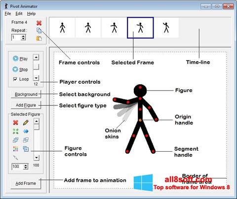 Skärmdump Pivot Animator för Windows 8
