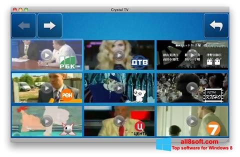 Skärmdump Crystal TV för Windows 8