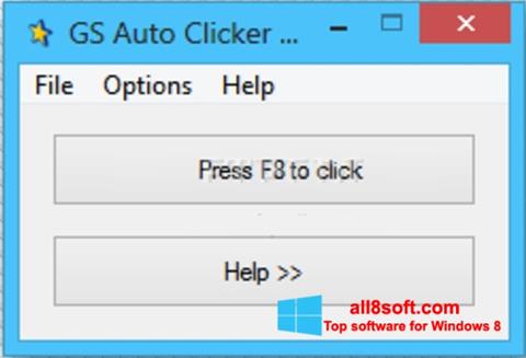Skärmdump GS Auto Clicker för Windows 8