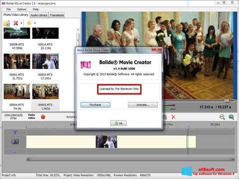 Skärmdump Bolide Movie Creator för Windows 8