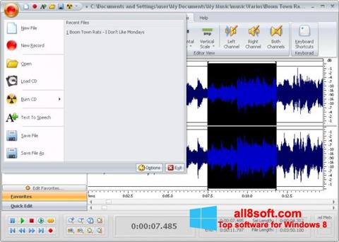 Skärmdump Free Audio Editor för Windows 8