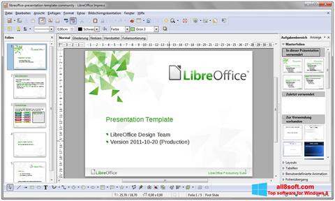 Skärmdump LibreOffice för Windows 8