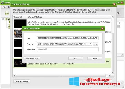 Skärmdump Free Video Catcher för Windows 8