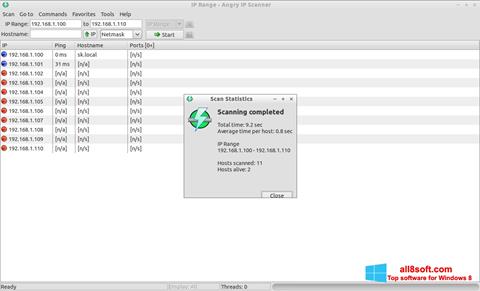 Skärmdump Angry IP Scanner för Windows 8