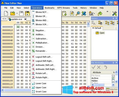 Skärmdump Hex Editor Neo för Windows 8