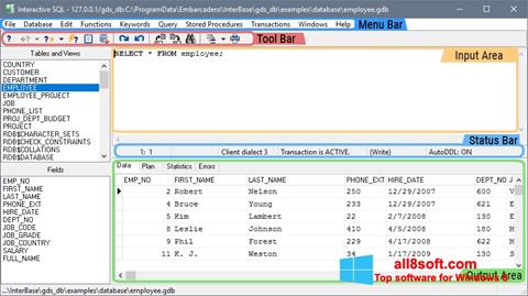 Skärmdump InterBase för Windows 8