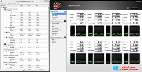 Skärmdump AMD Overdrive för Windows 8