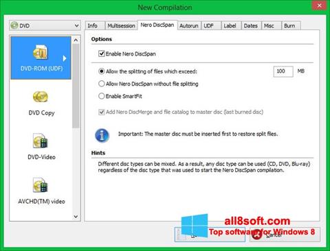 Skärmdump Nero Image Drive för Windows 8