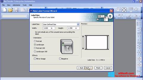 Skärmdump BarTender för Windows 8