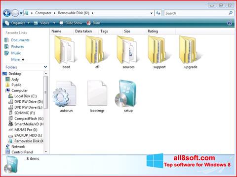 Skärmdump Windows 7 USB DVD Download Tool för Windows 8