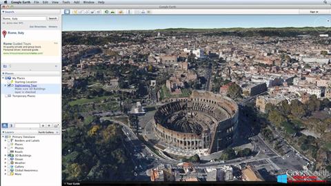 Skärmdump Google Earth Pro för Windows 8