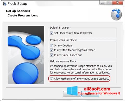 Skärmdump Flock för Windows 8