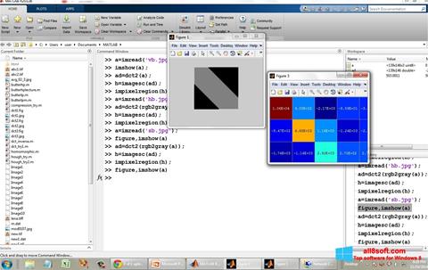 Skärmdump MATLAB för Windows 8