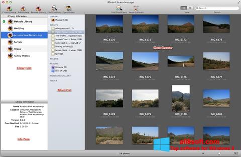 Skärmdump iPhoto för Windows 8