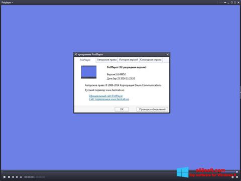 Skärmdump Daum PotPlayer för Windows 8