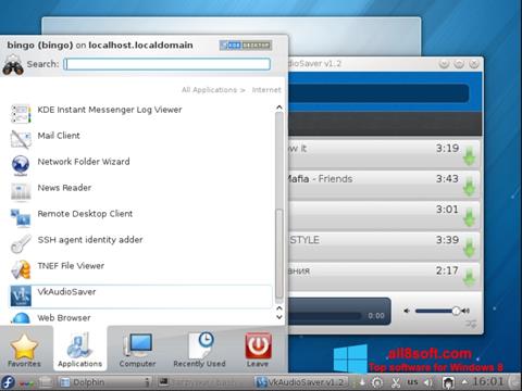 Skärmdump VkAudioSaver för Windows 8