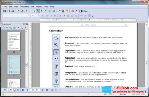 Skärmdump Infix PDF Editor för Windows 8