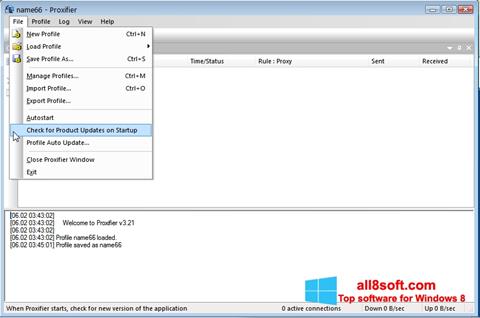 Skärmdump Proxifier för Windows 8