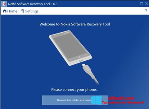 Skärmdump Nokia Software Recovery Tool för Windows 8