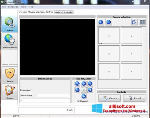 Skärmdump webcamXP för Windows 8